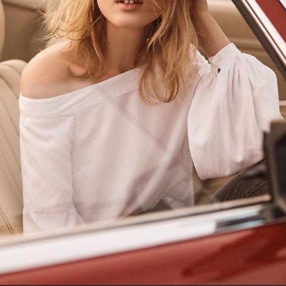 Floreat blouse off shoulder WHITE - Picture 1 of 6